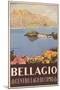 Bellagio Travel Poster-null-Mounted Art Print