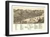 Bellaire, Ohio - Panoramic Map-Lantern Press-Framed Art Print