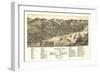 Bellaire, Ohio - Panoramic Map-Lantern Press-Framed Art Print