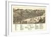 Bellaire, Ohio - Panoramic Map-Lantern Press-Framed Art Print