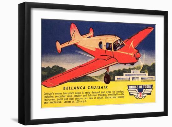 Bellanca Cruisair, Wings of Today-null-Framed Art Print