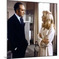 Belle by jour by Luis Bunuel with Michel Piccoli and Catherine Deneuve, 1967 (photo)-null-Mounted Photo