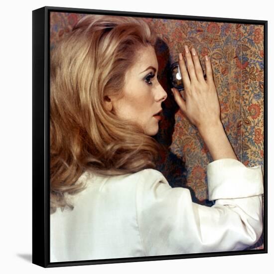 Belle by Jour by LuisBunuel with Catherine Deneuve, 1967 (d'apres JosephKessel) (photo)-null-Framed Stretched Canvas