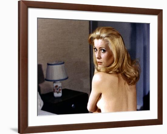 Belle by jour by LuisBunuel with Catherine Deneuve, 1967 (d'apres JosephKessel) (photo)-null-Framed Photo