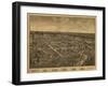 Belle Center, Ohio - Panoramic Map-Lantern Press-Framed Art Print