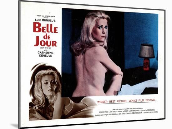 Belle De Jour, Catherine Deneuve, 1967-null-Mounted Art Print