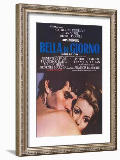 Belle de Jour, Italian Movie Poster, 1968-null-Framed Art Print