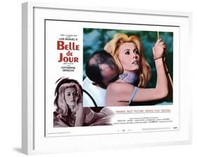 Belle de Jour, Michel Piccoli, Catherine Deneuve, 1967-null-Framed Art Print