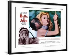 Belle de Jour, Michel Piccoli, Catherine Deneuve, 1967-null-Framed Art Print