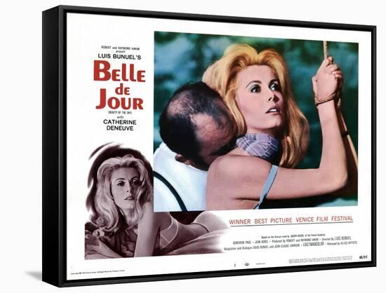 Belle de Jour, Michel Piccoli, Catherine Deneuve, 1967-null-Framed Stretched Canvas