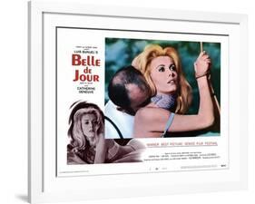 Belle de Jour, Michel Piccoli, Catherine Deneuve, 1967-null-Framed Art Print