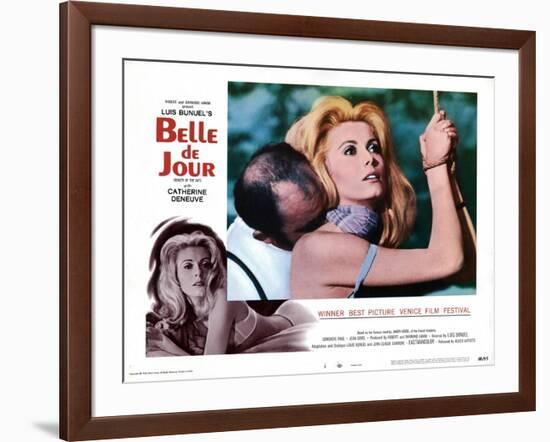 Belle de Jour, Michel Piccoli, Catherine Deneuve, 1967-null-Framed Art Print