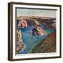 Belle-Ile, 1886 (Oil on Canvas)-Claude Monet-Framed Giclee Print