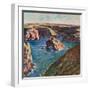 Belle-Ile, 1886 (Oil on Canvas)-Claude Monet-Framed Giclee Print