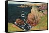 Belle-Ile-Eug?ne Boudin-Framed Stretched Canvas