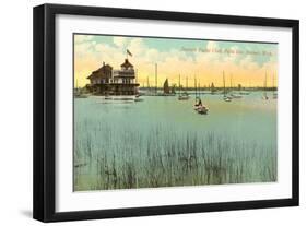 Belle Isle Yacht Club, Detroit, Michigan-null-Framed Art Print