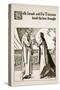 Belle Isoult and Sir Tristram Drink the Love, Illustration 'The Story of Champions of Round Table'-Howard Pyle-Stretched Canvas