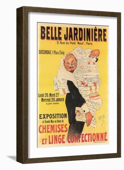 Belle Jardiniere Clothing Sale Advertisement-null-Framed Giclee Print