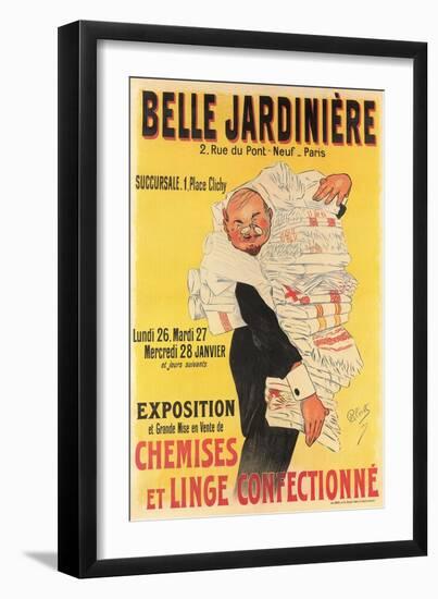 Belle Jardiniere Clothing Sale Advertisement-null-Framed Giclee Print