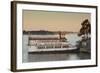 Belle of Hot Spring, Tour Boat at Dawn, Hot Springs, Arkansas, USA-Walter Bibikow-Framed Photographic Print