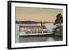 Belle of Hot Spring, Tour Boat at Dawn, Hot Springs, Arkansas, USA-Walter Bibikow-Framed Photographic Print