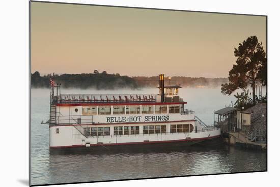 Belle of Hot Spring, Tour Boat at Dawn, Hot Springs, Arkansas, USA-Walter Bibikow-Mounted Photographic Print