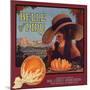Belle of Piru Brand - Piru, California - Citrus Crate Label-Lantern Press-Mounted Art Print