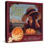 Belle of Piru Brand - Piru, California - Citrus Crate Label-Lantern Press-Stretched Canvas
