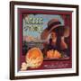 Belle of Piru Brand - Piru, California - Citrus Crate Label-Lantern Press-Framed Art Print