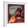 Belle of Piru Brand - Piru, California - Citrus Crate Label-Lantern Press-Framed Art Print