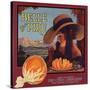 Belle of Piru Brand - Piru, California - Citrus Crate Label-Lantern Press-Stretched Canvas