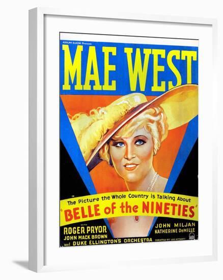 Belle of the Nineties, Mae West, 1934-null-Framed Photo