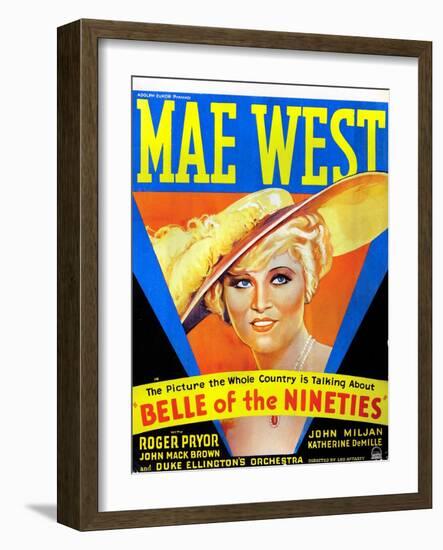 Belle of the Nineties, Mae West, 1934-null-Framed Photo