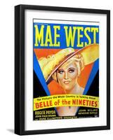 Belle of the Nineties, Mae West, 1934-null-Framed Photo