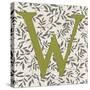 'Leafy Letter - W' Stretched Canvas Print - Belle Poesia | AllPosters.com