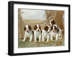 Belle's Pups-Ruane Manning-Framed Art Print