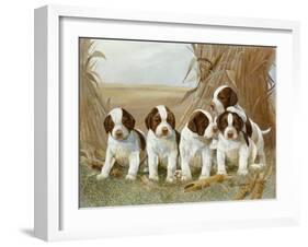 Belle's Pups-Ruane Manning-Framed Art Print