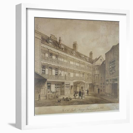 Belle Sauvage Inn, Belle Sauvage Yard, Ludgate Hill, City of London,1845-Anon-Framed Giclee Print