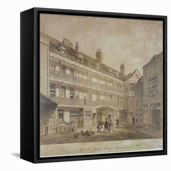 Belle Sauvage Inn, Belle Sauvage Yard, Ludgate Hill, City of London,1845-Anon-Framed Stretched Canvas