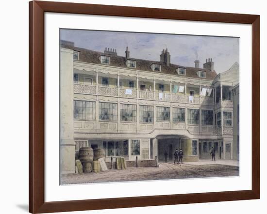 Belle Sauvage Yard, Ludgate Hill, London, C1850-Thomas Hosmer Shepherd-Framed Giclee Print