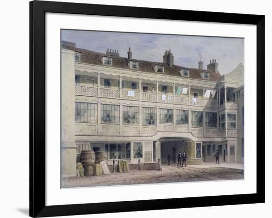 Belle Sauvage Yard, Ludgate Hill, London, C1850-Thomas Hosmer Shepherd-Framed Giclee Print