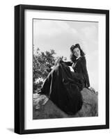 BELLE STARR, 1941 directed by IRVING CUMMINGS Gene Tierney (b/w photo)-null-Framed Photo