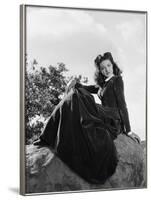 BELLE STARR, 1941 directed by IRVING CUMMINGS Gene Tierney (b/w photo)-null-Framed Photo