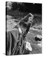 BELLE STARR, 1941 directed by IRVING CUMMINGS Gene Tierney (b/w photo)-null-Stretched Canvas