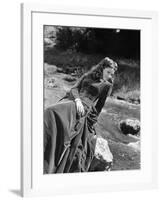 BELLE STARR, 1941 directed by IRVING CUMMINGS Gene Tierney (b/w photo)-null-Framed Photo