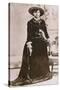 Belle Starr, Female Western Outlaw, Holding a Revolver, Ca. 1880-null-Stretched Canvas