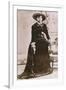 Belle Starr, Female Western Outlaw, Holding a Revolver, Ca. 1880-null-Framed Photo