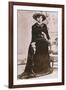 Belle Starr, Female Western Outlaw, Holding a Revolver, Ca. 1880-null-Framed Photo