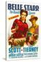 Belle Starr, Gene Tierney, Randolph Scott, 1941-null-Stretched Canvas