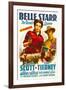 Belle Starr, Gene Tierney, Randolph Scott, 1941-null-Framed Photo